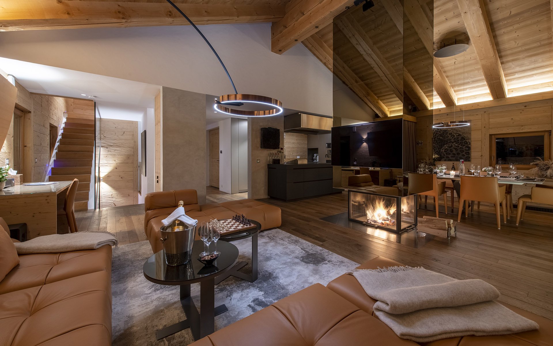 Chalet Belle Claire living room