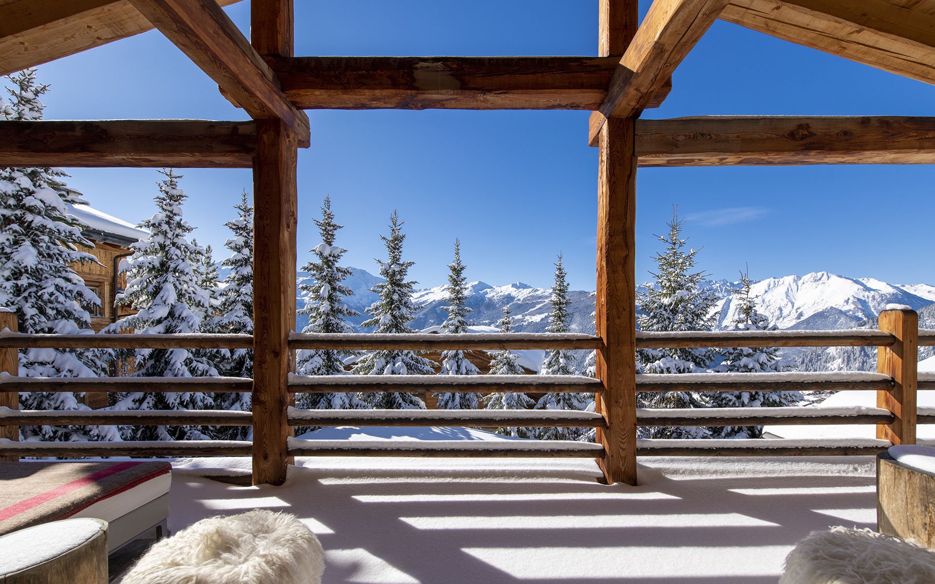 Chalet Belle Claire terrace