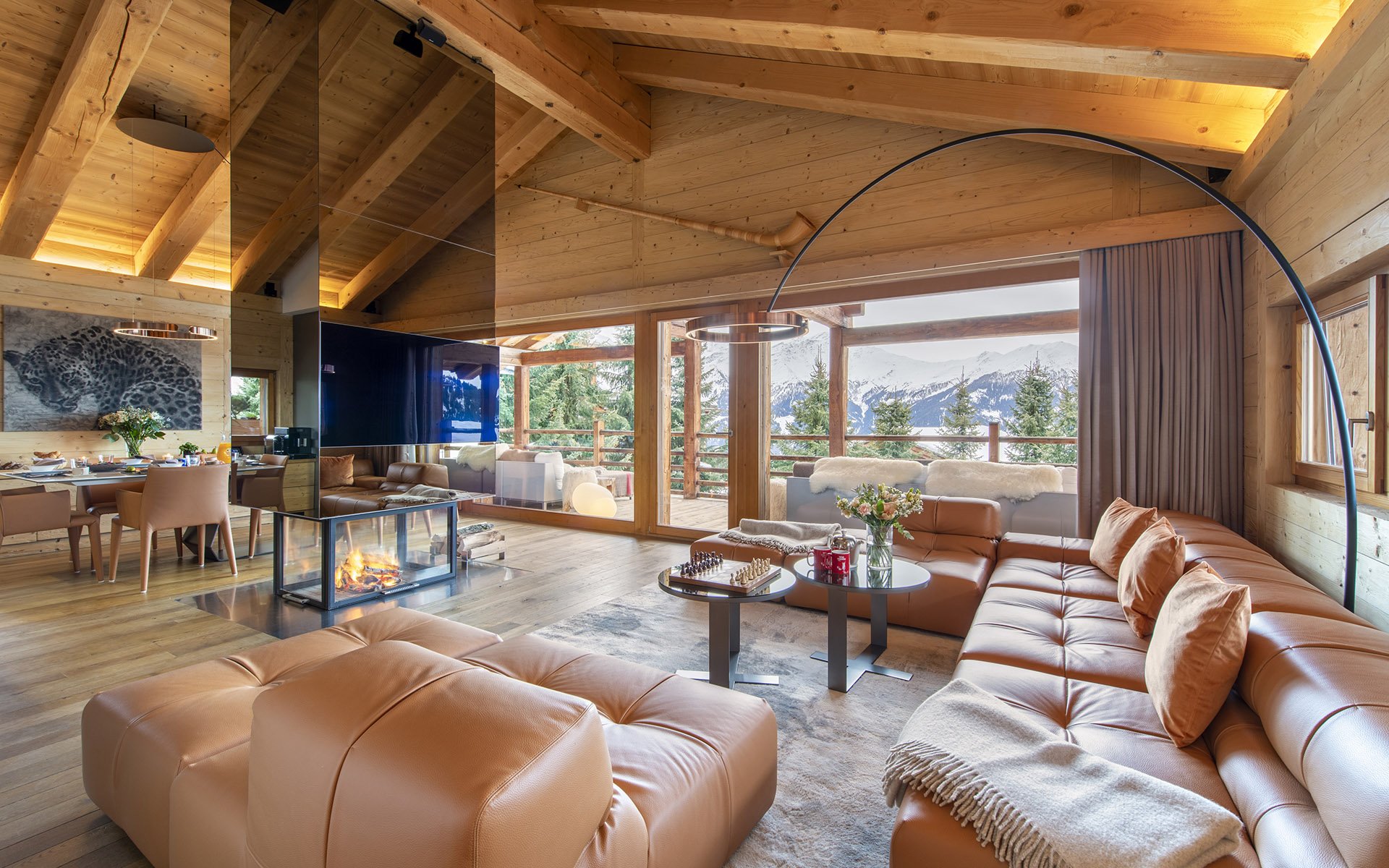 Chalet Belle Claire living area