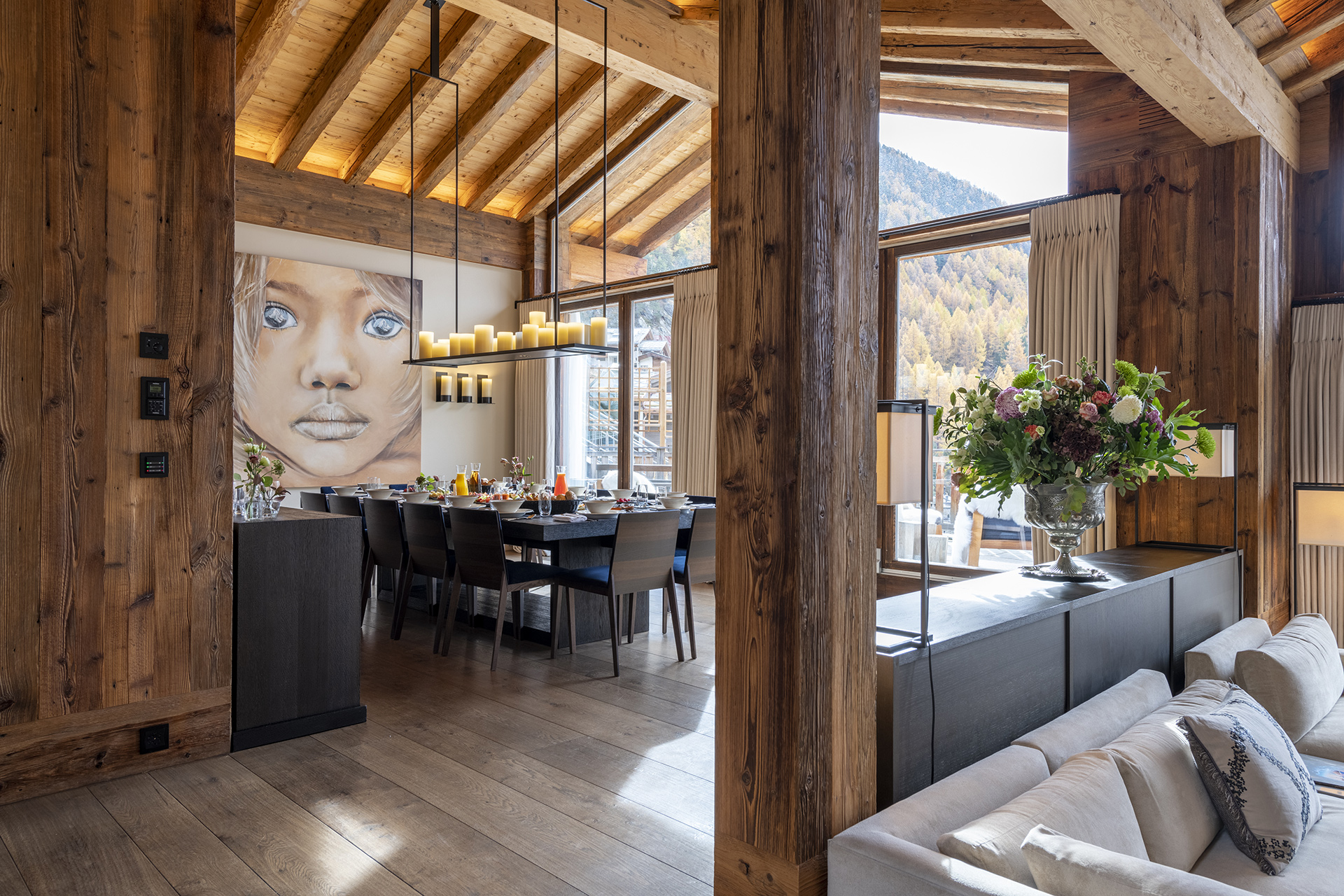 Chalet Les Anges living area