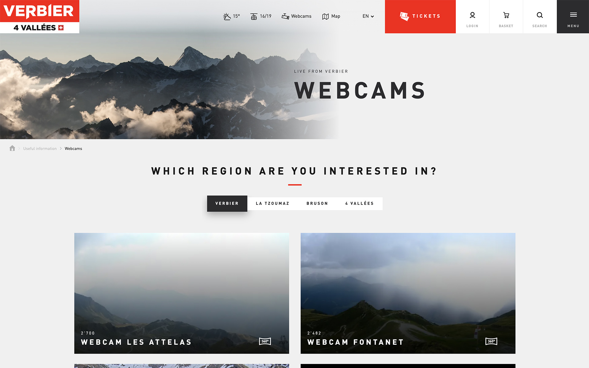 Verbier 4 vallees webcams